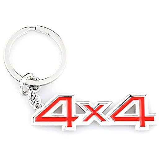 Portachiavi fuoristrada 4x4 Rosso