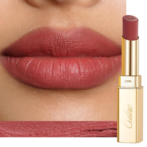 Image of Oulac Red Matte Lipsticks for Women, Silky Velvet Matte Lipstick, Soft Smooth Texture, High Impact Lip Color, Not Dry Lightweight Formula Infused with Vitamin E, Vegan&Cruelty Free RM01