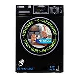 Equator All-in-one 4700 Washer Dryer Ventless FULLY BUILTIN 0-CLEARANCE 1.62cf/15lbs 110V 1400RPM in Black