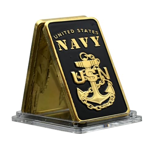 MENOOK Amerikanische Klassische vergoldete quadratische Gedenkmünze Sammlerstück Geschenk-Default