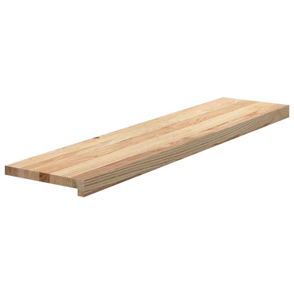 Set di 12 gradini per scale in legno massello di rovere non trattato, 110 x 30 x 2 cm, per interni, come tappetino di ricambio per cani, gatti e bambini