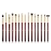 Produktbild DUcare Lidschatten Pinsel 15pcs Augenpinsel Set Pro Eye Make Up Pinsel Set Weiche Haare für Lidschatten, Augenbraue, Eyeliner, Augenbrauenpuder und Concealer