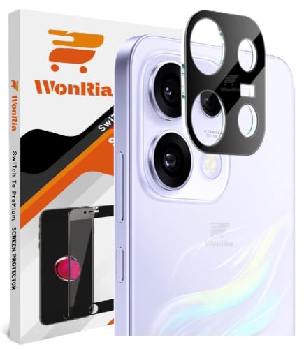 Image of WonRia Pack 1- Back Camera Lens Protector Reno 16C 5G Camera Glass Protector Guard [3D Premium] - Black