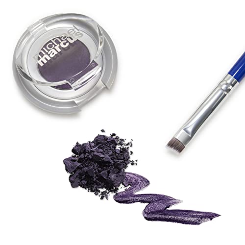 Michael Marcus Cake Eyeliner & Brush - 2 Piece Water Activated Dry Pressed Eyeliner & Professional Brush - Long-Lasting, Vibrant Color, Smudge Resistant - Cruelty Free Paraben Free (Amethyst) #TOP1