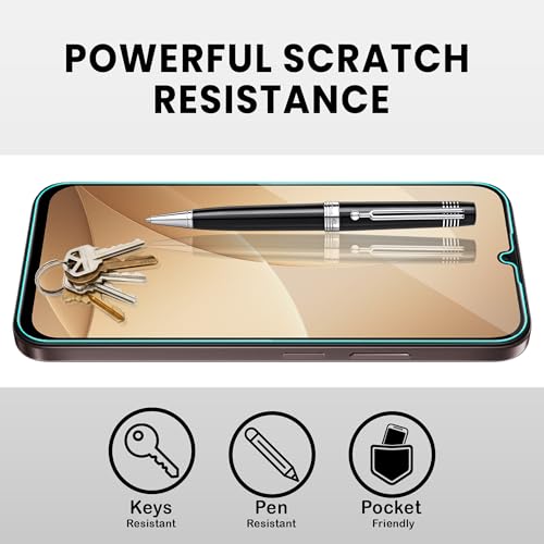 Image of FIRST MART Tempered Glass Screen Protector for Oppo A6c - Full-Glue Screen Guard, 3D Edge to Edge, HD Clear, Bubble-Free, Case-Friendly, Black, Pack of 2
