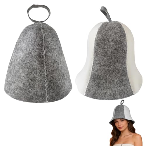 2PCS Sauna Hat for Men Women, Felt Sauna Hats Accessories,Ho