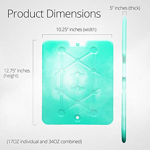 Large Ice Packs For Coolers and Ice Chest by Portion/Perfect 20