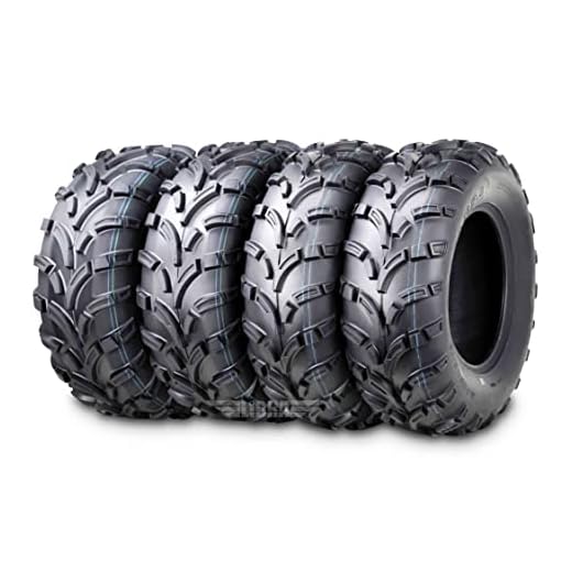 WANDA Set4 ATV/UTV Tires 25x8-12 Front & 25x10-12 Rear 6PR P373-10243/10244