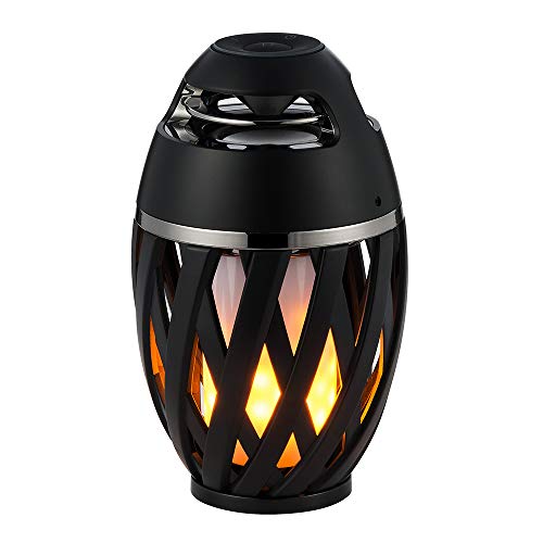 HALOViE Wireless Bluetooth Speaker With Flame Light Portable Multi-purpose Music Dancing Torch Atmosphere Lamp for Camping Bar Barbecue Outdoor Home