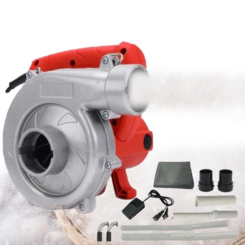 JMOZHCD Macchina di riempimento elettrica da 3600 W, 23000 Giri/min Ricarica e aspirazione a Doppio Scopo, Regolazione a 6 Marce, riempitrice per Il riempimento di Piumini