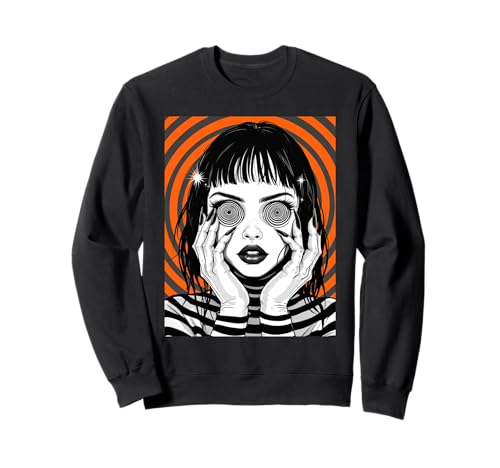 Horror Anime Manga, Aesthetic Japanese Creepy Kawaii Goth Sweatshirt