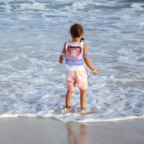 Swim Bag for Kids Wet Dry, Dry Wet Separated Sackpack Swim Backpack, Gym Backpacks with Shoe Compartments for Children Boy, Pink, Refer to description2