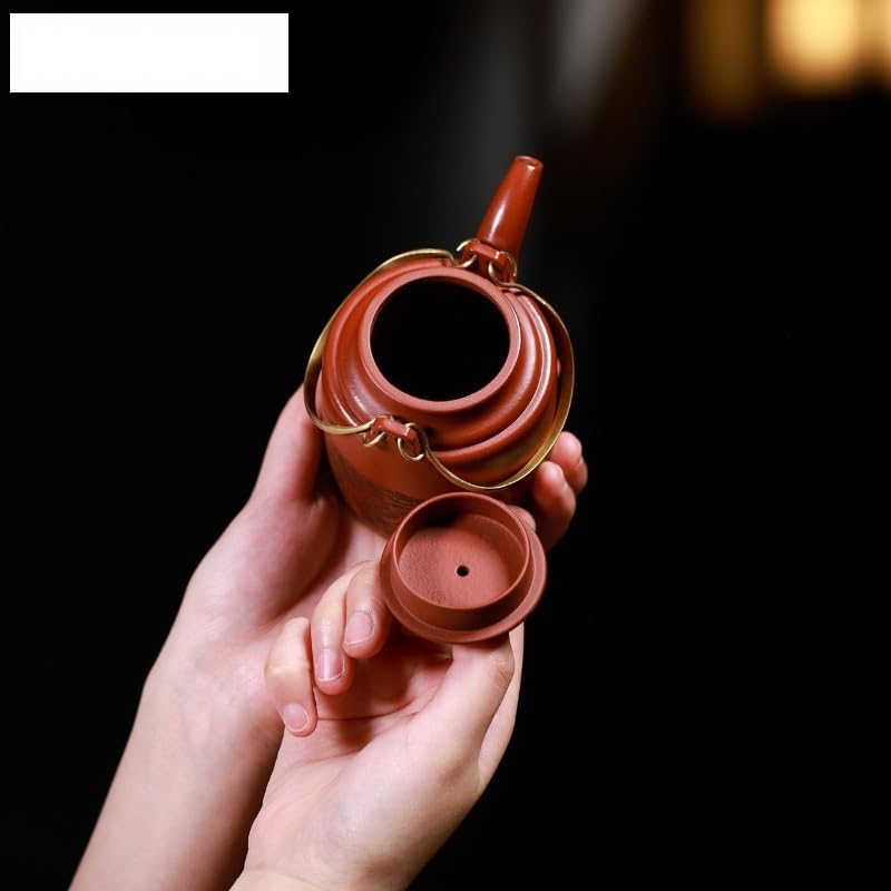 Théière en céramique Zisha 280ML et pot en argile violette pour thé Oolong