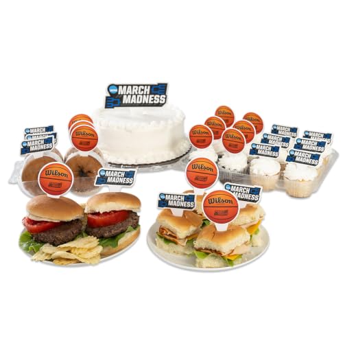 Desert Cactus NCAA Men's March Madness Food Picks, Cupcake Toppers, 25 pcs