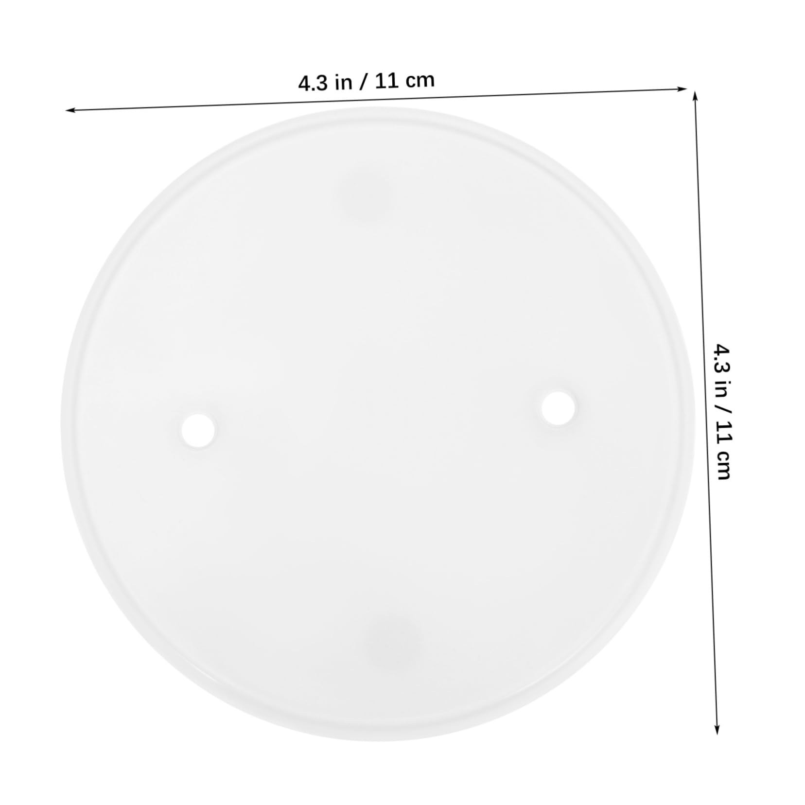 DIYEAH Round Cover Plates for Ceiling 4 Pack 4In Electrical Box Caps Flat Blanking Plates with Screws Easy Installation for Home Office Ceiling Hole Covers - Image 2