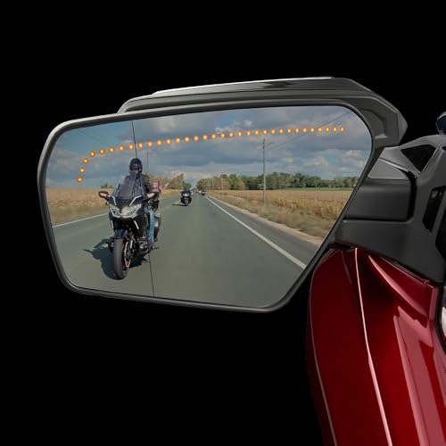 Miroir étendu clignotants moto transparents pour Honda Gold Wing GL1800 2018+