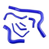 JOIUYOLJ 3 Layer Silicone Coolant Radiator Hose Kit Tube Compatible with 1993-1997 Volvo 850 T5 T5R 1998-2004 S70 V70 T5 2.3T… (blue)
