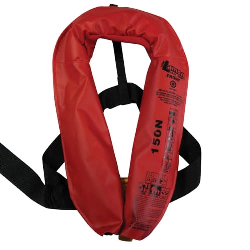 Lalizas Lamda Auto 150N Inflatable Life Jacket One Size Red
