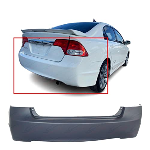 FitParts Compatible With Rear Bumper Cover Honda Civic 2006-2011 DX-G DX EX-L EX GX Hybrid Hybrid-L LX-S LX. New, Primed and Ready for Paint. HO1100235 04715SNAA90ZZ