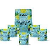 Drybox Golden Sultana Raisins 5 Snack Packs No Sugar Added Non-GMO Gluten Free Kosher Vegan Paleo...