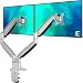 EleTab Dual Monitor Mount Stand Full Motion Swivel Gas Spring LCD Arm Fits for 2 Computer Screens 13 to 32 inches - Each Arm Holds up to 19.8 lbs