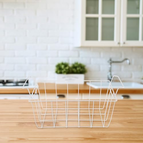 Cesta para congelador horizontal de acero blanco y diseño espacioso 5