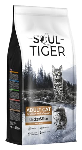 The Soul of the Tiger - Dry Food for Adult Cats with Chicken and Rice for Urinary Health Support 3 kg