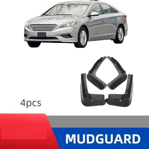 Bavettes anti-éclaboussures Hyundai Sonata 2015-2017 robustes - 3