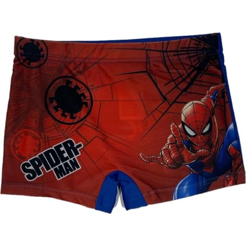Shorts de Bain Spiderman Marvel -Boxer De Bain Spiderman Marvel (FR/ES, Âge, 3 Ans, 4 Ans, Taille Normale, Bleu-A)