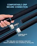 KONLLEN Carbon Fiber Pool Cue Stick Low Deflection Hand-Made Inlay Billiard Cue Ultra-Smooth Professional Feeling Billiard Pool Cue Sticks for Adults