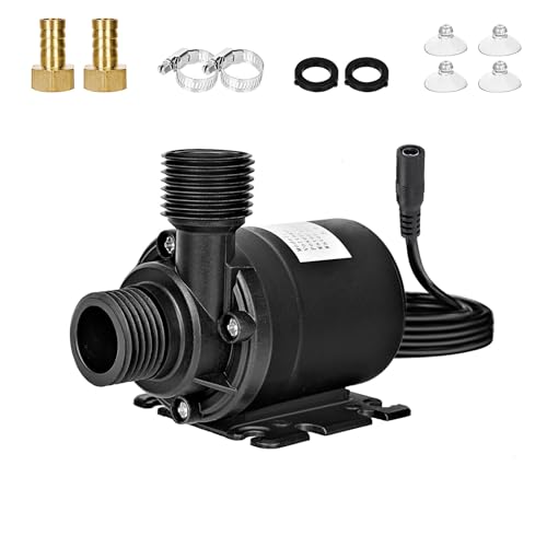 Mini Wasserpumpe 12V Brushless, Kleine Wasserpumpe 800L/H, Tauchpumpe 12V, Brushless Tauchwasserpumpe, für Gartenteich Fischtank Solar Brunnen Pool Wasserzirkulationssystem