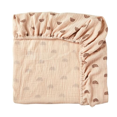 Bekvämt spjälsäng formsytt lakan för spädbarn mjukt och andningsbart korgsmonterat fodral baby sängtillbehör barnkammare dekor nödvändighet