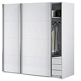Interior del mueble en blanco. Peso máximo soportado por estante 9 Kg. Peso máximo soportado en la barra de colgar 9 Kg.