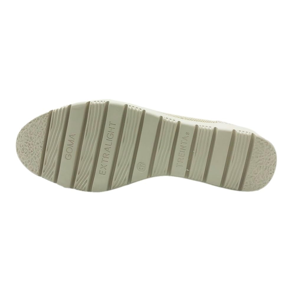 TREINTAS Mercedita Tejido Mujer 3858 Color: Dorado Talla: 37