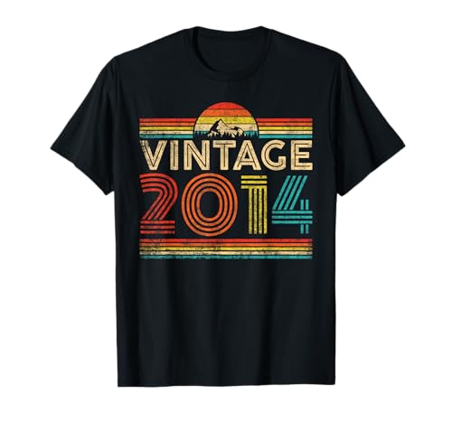 Vintage 2014 Classic Year 2014 Birthday Men Women Vintage Maglietta