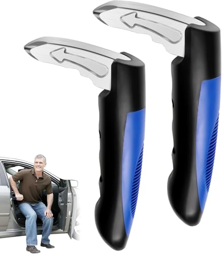 2 Stück Auto Ausstiegshilfe Senioren, Tragend 400lbs Stützgriff Auto, Auto Türgriff für ältere Menschen, Auto Ausstiegshilfe Stützgriff für Senioren,Stützgriff Multifunktionsgriff Autotür,Auto Gadgets