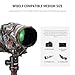 NEEWER Camera Rain Cover, M Medium Size Waterproof Raincoat Cover Sleeve for Canon Sony Nikon Fujifilm DSLR Camera & Lenses up to 200mm, Dual Sided Camouflage Green Camo Nylon, PB021