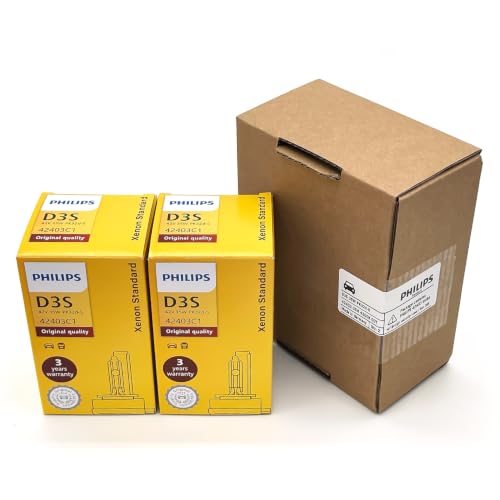 OEM D3S 4300K HID Xenon Auto Headlight bulbs lamps - Replacement for PHILIPS 42403 35W DOT Germany 2-Pack by ALI