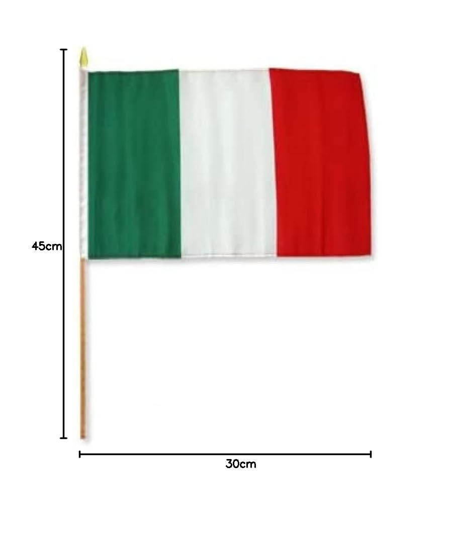 ANLEY Set bandiera dominicana da scrivania Deluxe - Bandiera dominicana da tavolo in miniatura da 6 x 4 pollici con palo da 12 - Colore vivido e