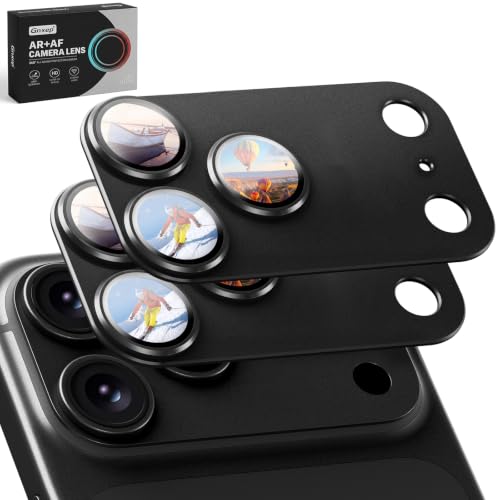Gnxep Metal Camera Lens Protector for iPhone 18 Pro, 2 Pack Black - image 8