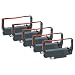vhbw 5X Ribbon Cartridge Compatible with Bixolon SRP 275, SRP 270 Dot Matrix, Receipt Printer - Black-Red Ink Ribbon