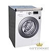 Capa Para Maquina Lavar Flanelada Lava e Seca Abertura Frontal 11kg Com Abertura em Ziper Visor Transparente Varias Marcas LG Brastemp Samsung Electrolux Philco Midea Panasonic Cor (PRETO) #5