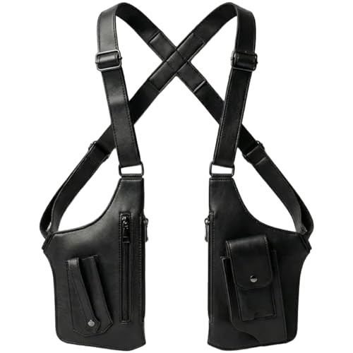 Cross-Body Sling Pack Classic Shoulder Satchel Pickpocket-Proof Hidden Crossbody Sling Bag Slim Undercover (Black)