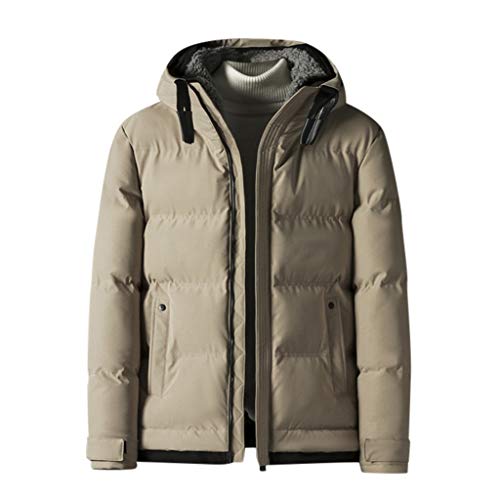 Preisvergleich Produktbild Bellelove-Kapuzenpullover Herren Steppjacke Wattierte Jacke Baumwolle Gepolstert Verdicken Mantel Hoodie Oberbekleidung