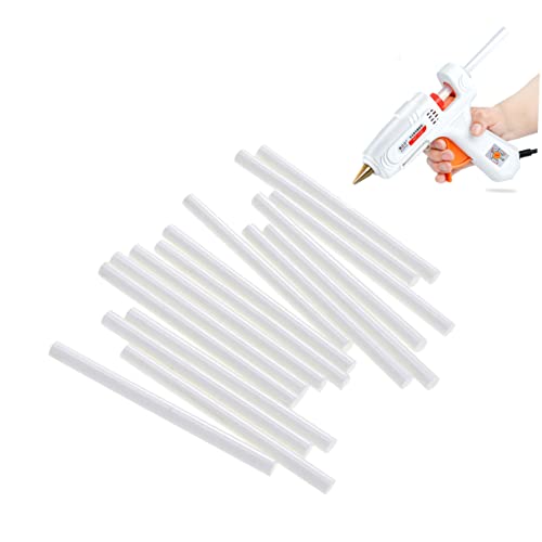 Exceart 20Pcs Glitter Glue Sticks Adhesive Strips Gluesticks Heat Glue Stick Colored Hot Glue Stick Cordless Glue Hot Melt Glue Sticks Hot Melt Adhesive Rod Adhesive Sticks Flash White Gluestick #TOP1