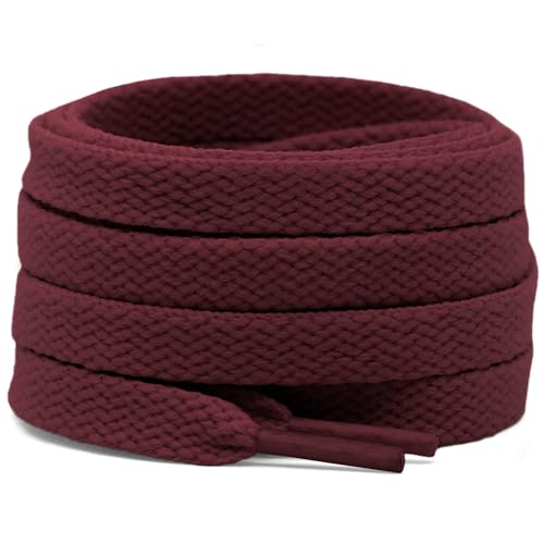 Image of DELELE 2 Pair Super Quality 24 Colors Flat Shoe laces 5 /16 inch Wide Shoelaces for Athletic Running Sneakers Shoes Boot Strings