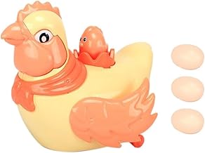 Electric Musical Hen Laying Eggs Toy for Kids, Battery Operated, Multicolour, with Flashing LED Lights, Moving Wings, and 3 Colorful Eggs, Ages 3+