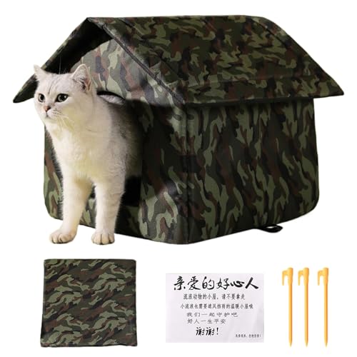 Abri pour chat extérieur imperméable et pliable pour chat errant - 2