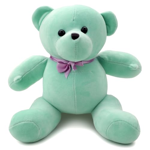 Image of Soft Green Teddy Plush Toy for Kids Stuffed Soft Toy with Cute Hug-Friendly Plush for Babies, Toddlers & Children Safe, Lightweight & Easy to Clean (35CM)