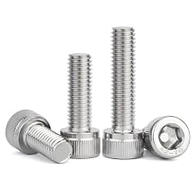 M8 12mm Screw M8-1.25x12mm Socket Head Cap Screw M8 Socket Cap Bolts Metric Stainless Steel Screws Allen Hex Drive Bright Finish Machine Thread Coarse Threa UNC, 30Pcs M8x12-30